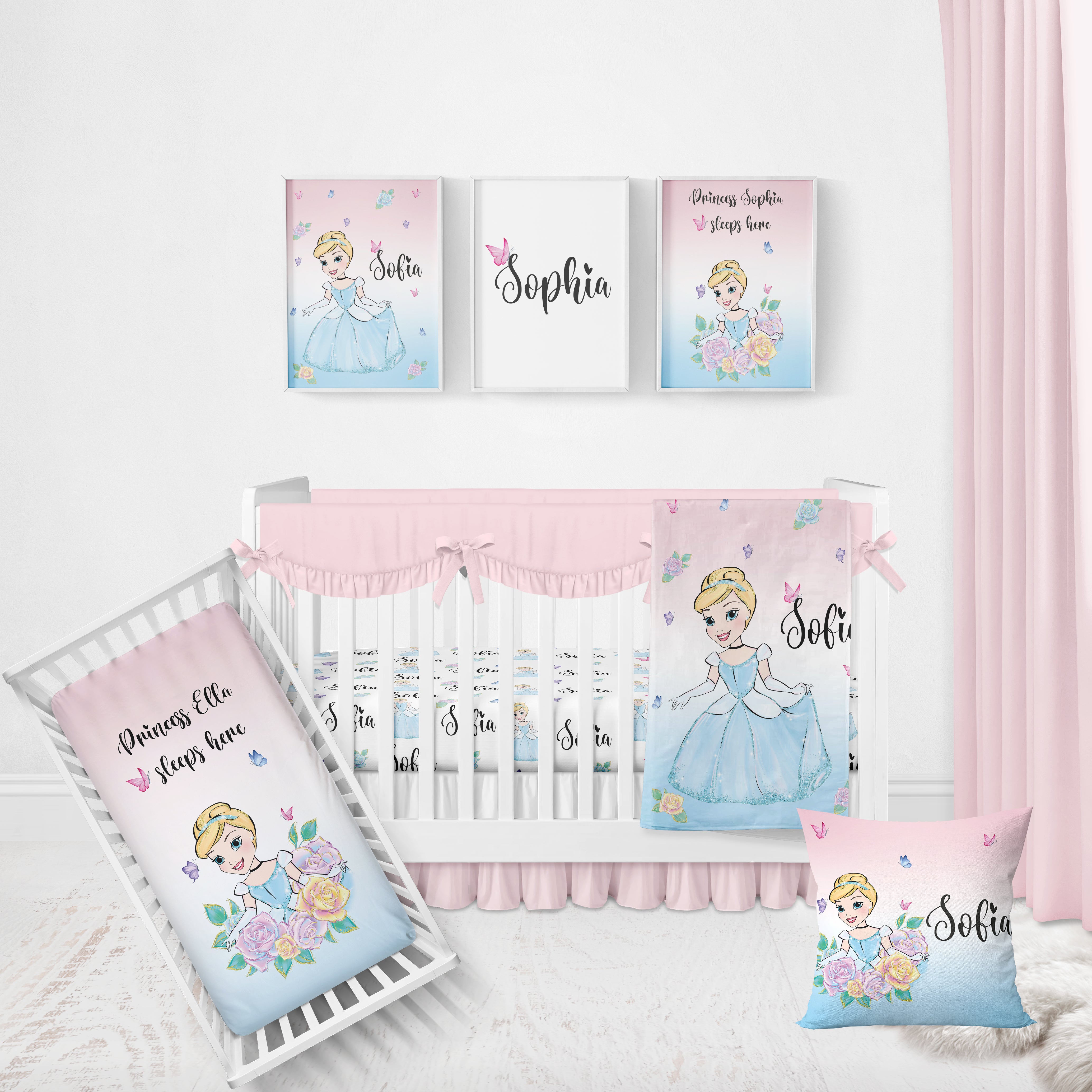 Disney princess crib outlet sheet