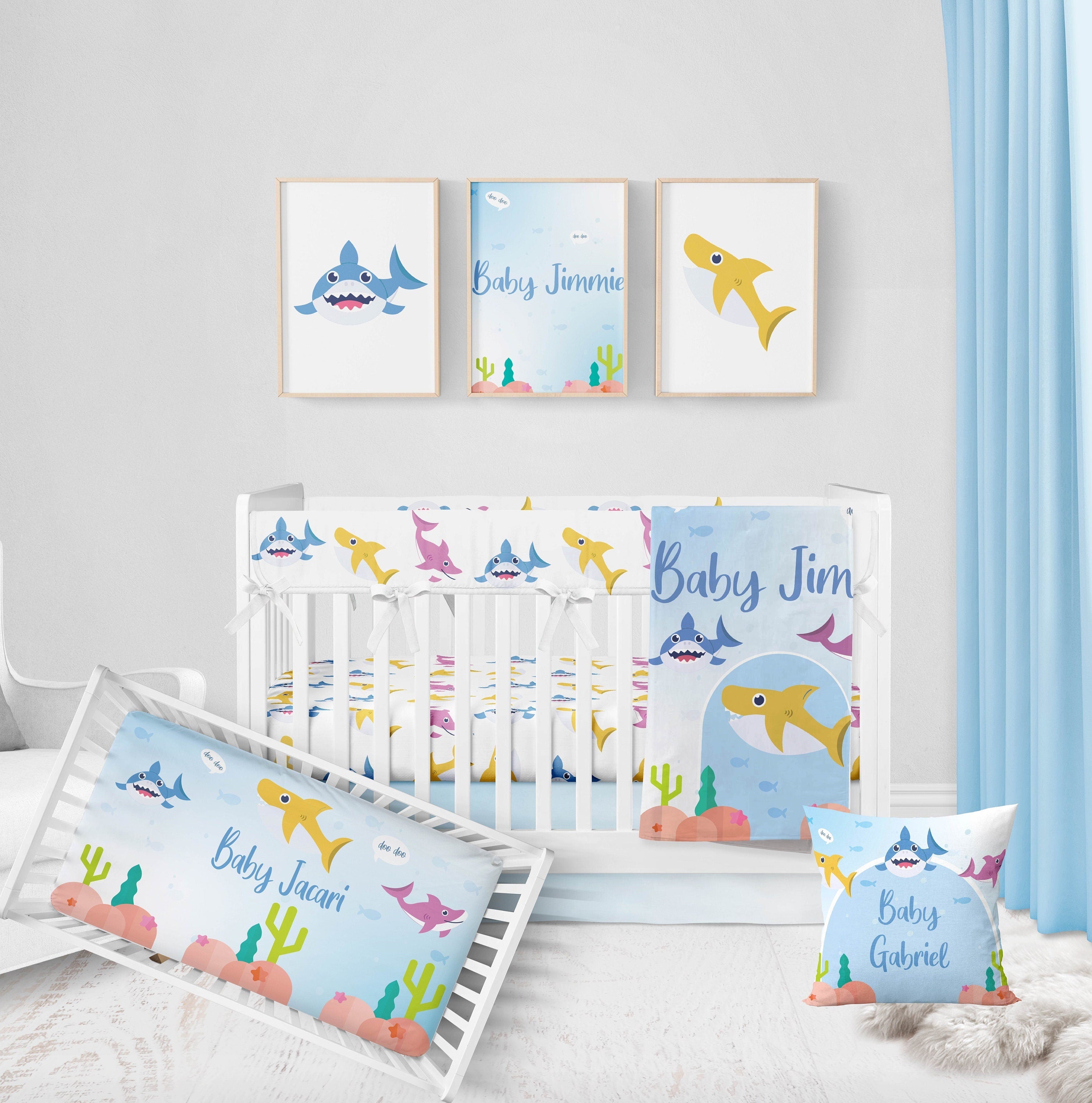 Shark crib shop set